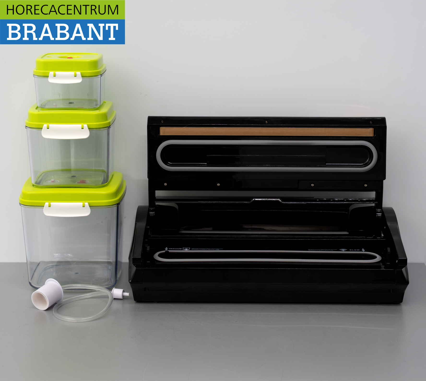 HCB Vakuumiergerät, 350 mm, komplett mit einem Set aus 3 Vakuumbehältern für die Gastronomie – Bild 4
