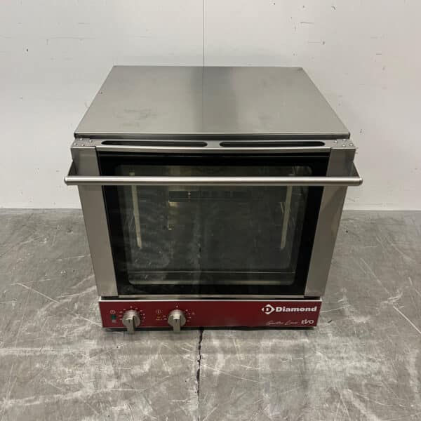 Heißluftofen aus Edelstahl „Diamond“, 4 x 2/3 GN, 230 V, Gastronomie