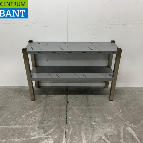 Edelstahl-Doppelregalbrücke 100 x 30 x 66,5 cm Gastronomie