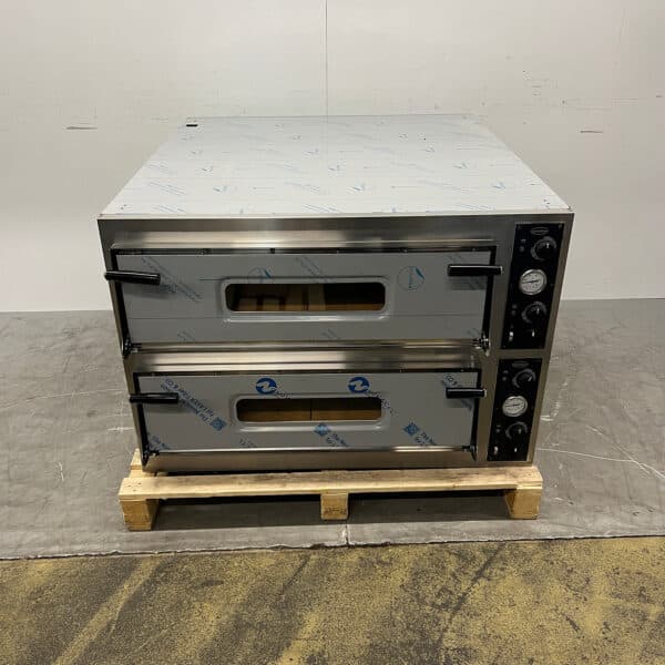 Edelstahl Combisteel für 2 x 6 Pizzen mit 35 cm Durchmesser, 400 V, Gastronomie