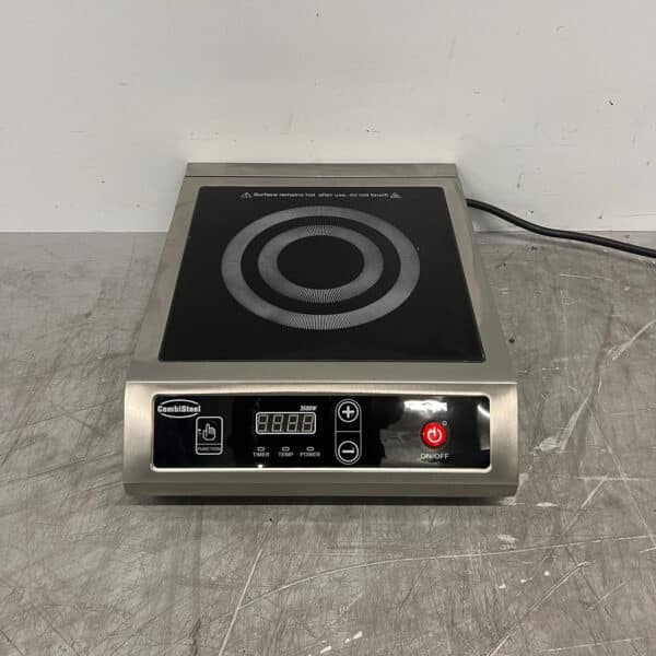 Edelstahl-Kombi-Induktionskochfeld „Combisteel“, 3500 Watt, 230 V, für die Gastronomie
