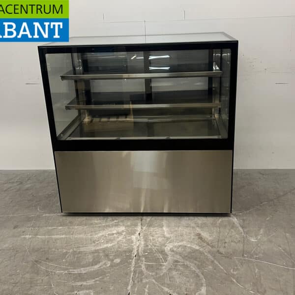 Edelstahl-Vitrine „Polar“ – mobile Konditoreivitrine