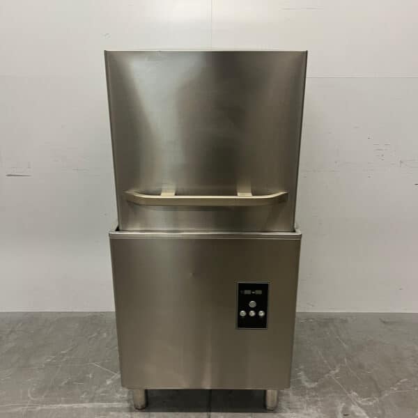Durchlaufgeschirrspüler aus Edelstahl mit Ablaufpumpe, 400 V, Gastronomie