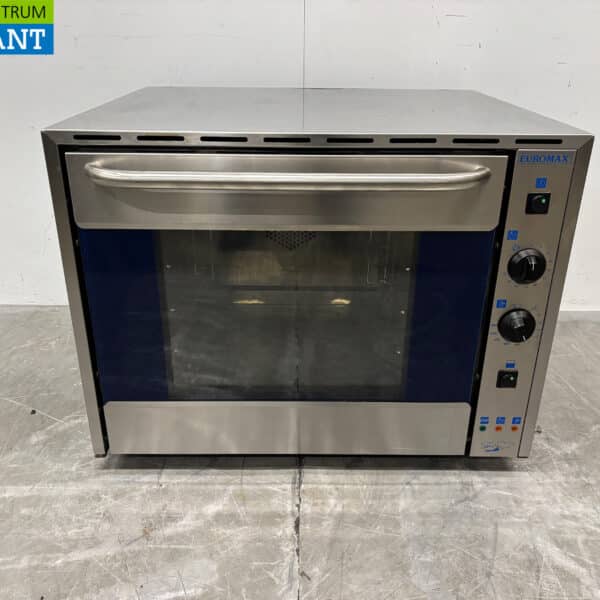Euromax Heißluftofen aus Edelstahl mit Grillfunktion 4 x 44/34 cm 230V Horeca