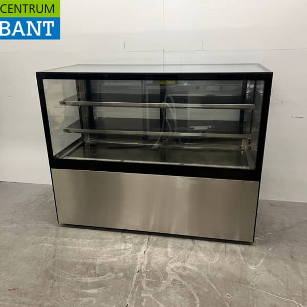 Polar Mobile Kühlvitrine aus Edelstahl 150 cm 230V Horeca
