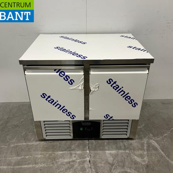 Edelstahl-Kombi-Gefrierarbeitstisch „Combisteel“ mit 2 Türen, 94,3 cm, 230 V, Gastronomie