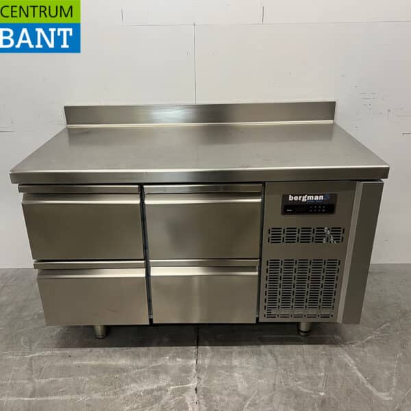 Edelstahl Coreco Premium Tiefkühlwerkbank 4 Schubladen 1/1 Gastronorm 134,5 cm Catering