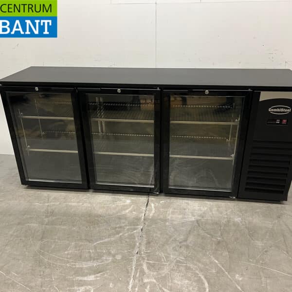 Combisteel Barkühlschrank, 3 Klapptüren, 198 cm, 230 V, Gastronomie