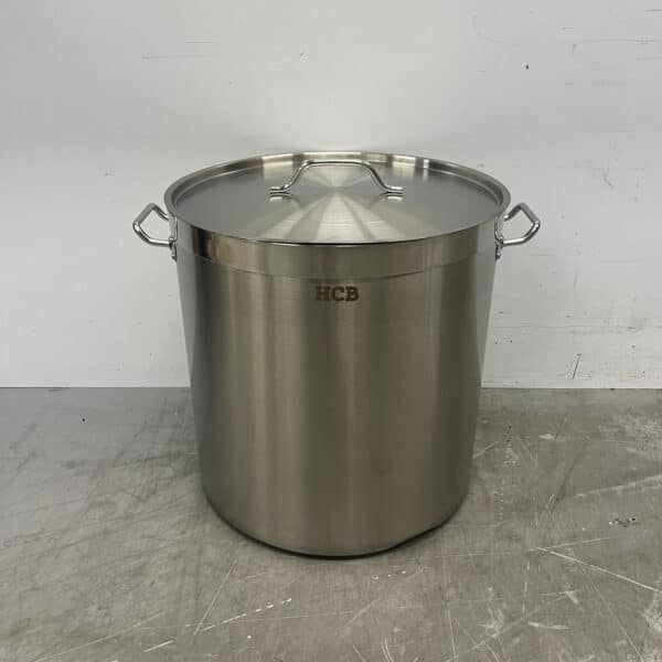 Edelstahl-Suppentopf, Kochkessel, Induktionspfanne, 45 x 45 cm, 71 Liter, Gastronomie
