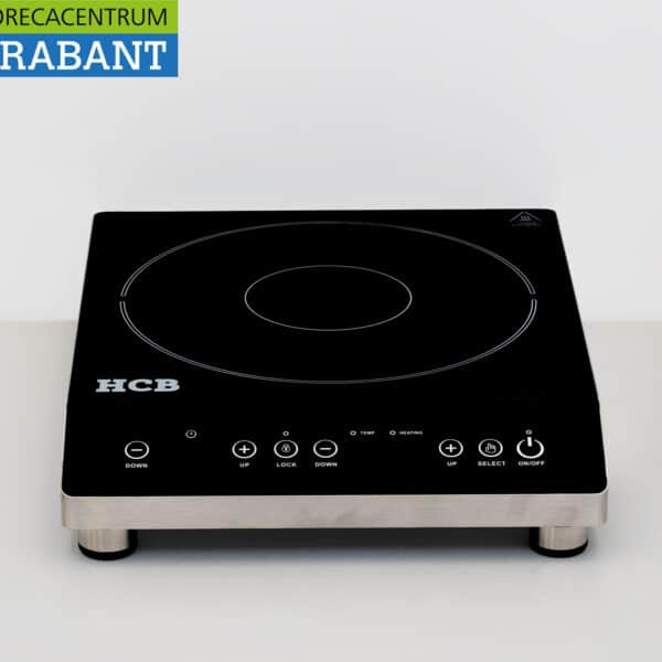 HCB Edelstahl-Induktionskochfeld, Halbbrücken-Induktionstechnologie, 3,5 kW, 230 V, Gastronomie