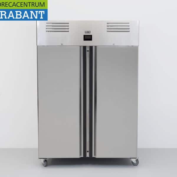 HCB Edelstahl-Kühlschrank mit Doppeltür, 1195 Liter, energieeffizient! Gastronomie