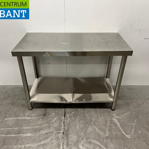 Edelstahl-Arbeitstisch mit Untergestell 120 x 60 x 86 cm Gastronomie
