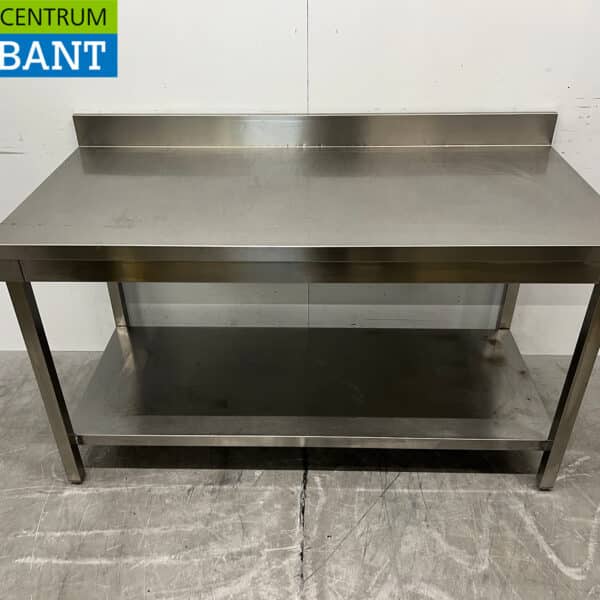 Edelstahl-Arbeitstisch mit Untergestell 150 x 70 x 84,5 cm Gastronomie