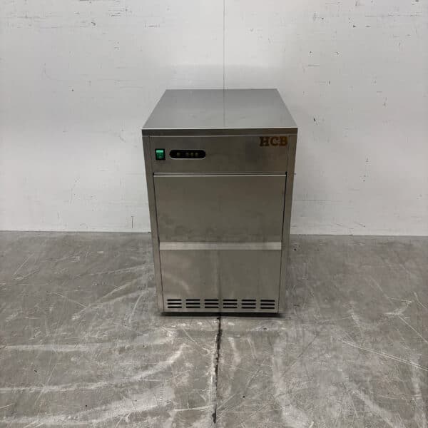 HCB Edelstahl Eiswürfelmaschine Eiswürfelmaschine 50 kg pro Tag Bunkerkapazität 6 kg 230V Horeca