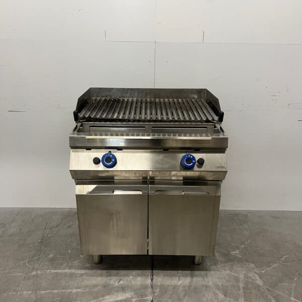 Edelstahl Catertech Lavagrill 80 cm GAS Gastronomie