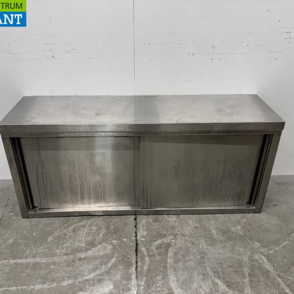 Edelstahl-Hängeschrank 2 Schiebetüren 140 cm Catering