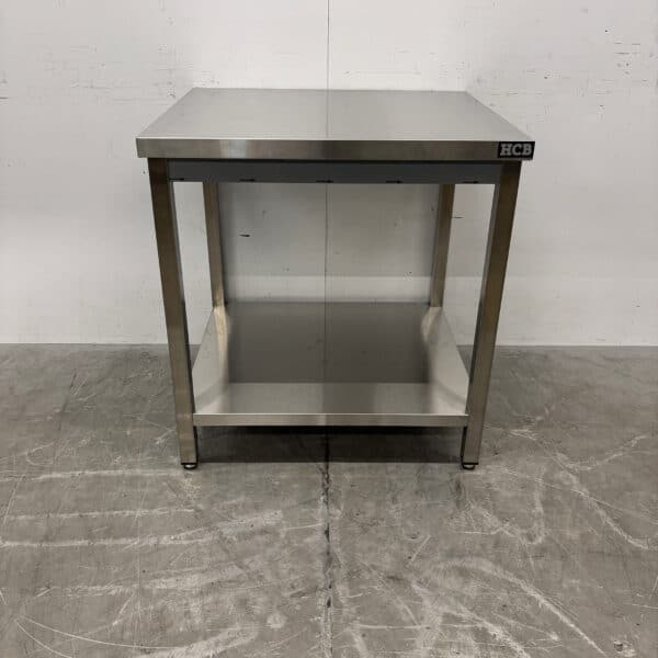 Edelstahl-Arbeitstisch mit Untergestell 80 x 70 x 85 cm Gastronomie