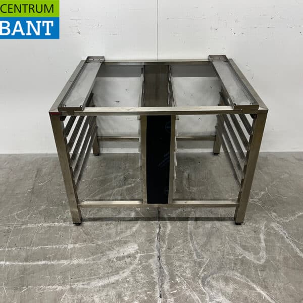 Edelstahl-Novameta-Untergestell mit Einlegeboden 12 x 1/1 GN, 90 x 70 x 67,5 cm, Gastronomie