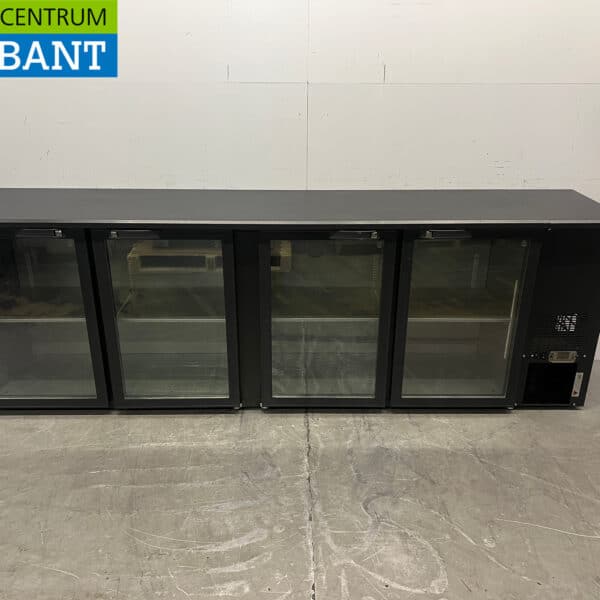 Gamko Barkühlschrank mit 4 Glastüren, 254,5 cm, 230 V, Gastronomie