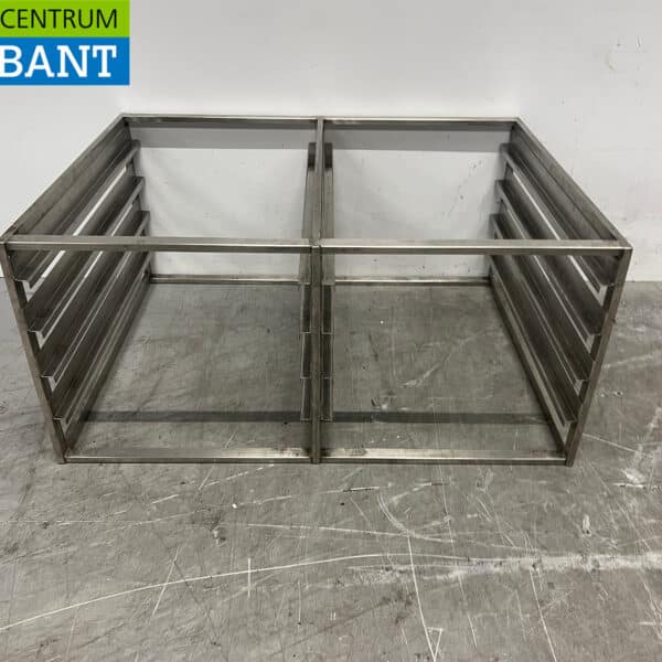 Edelstahl-Tablettrost, Regal 8 x 1/1 GN, 70 x 53 x 33 cm, Gastronomie