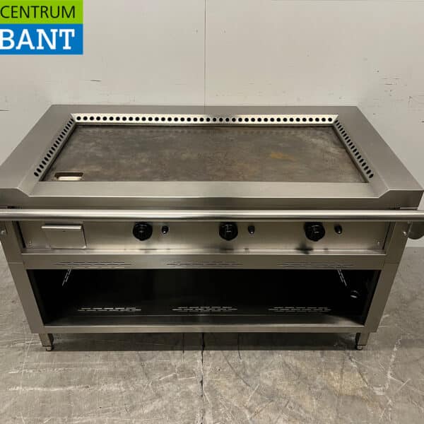 Nayati Teppanyaki-Grill aus Edelstahl, 144 cm, GAS, Gastronomie