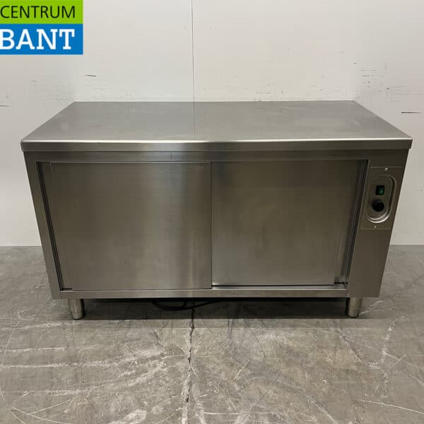 Edelstahl Warmhalteschrank 2 Schiebetüren 140 cm Catering