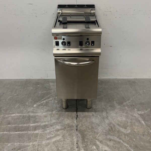Edelstahl-Fritteuse „Baron“ 2 × 10 Liter, 9,4 kW, Gas, Gastronomie