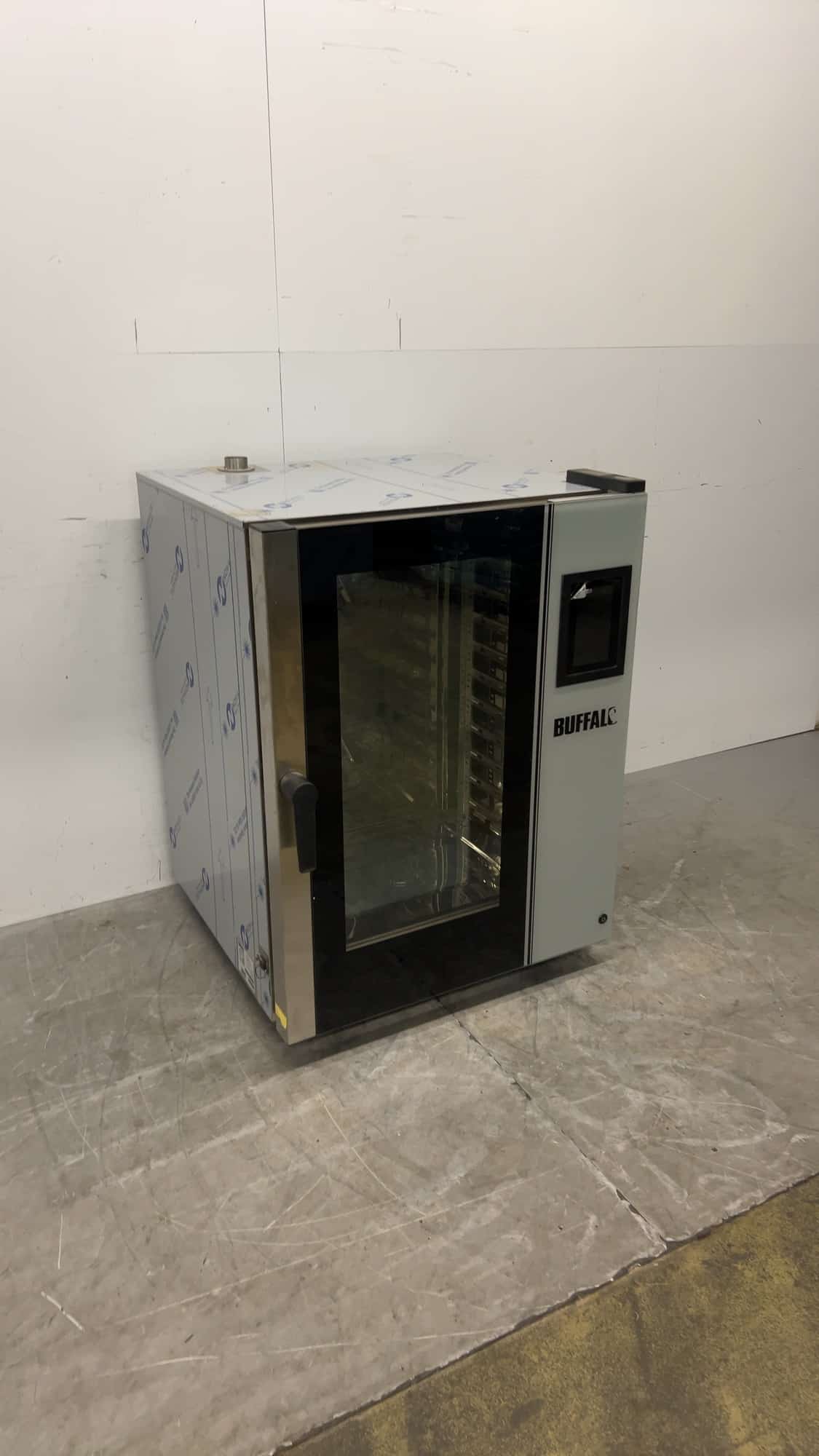 Edelstahl-Kombidämpfer Buffalo HX568-E, 18,5 kW, 400 V, 79 × 77 × 106,5 cm, Gastronomie