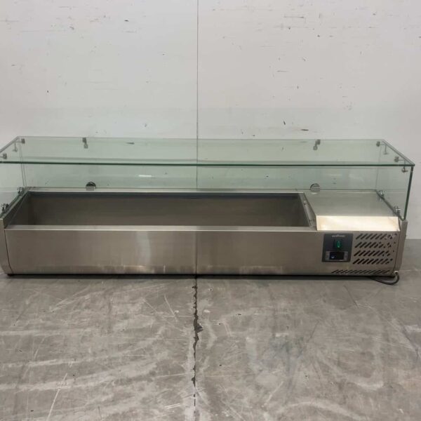 Edelstahl Ecofrost 4750.120 Salatschüssel 6 x 1/4 GN 0,11 kW 230 V 140 x 33,5 x 44 cm Gastronomie