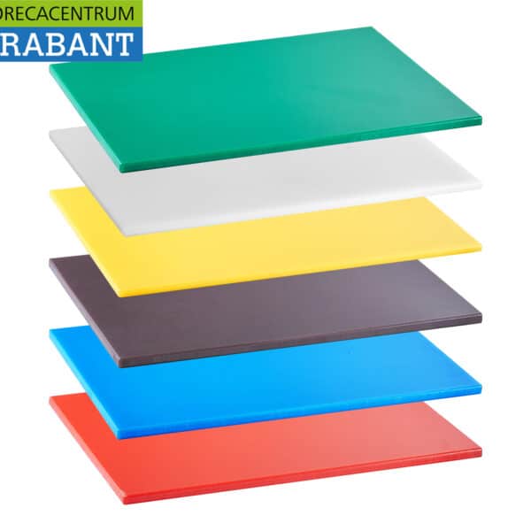 HCB Extra dickes HACCP-Schneidebrett-Set, 6-teilig – 45 x 30 cm, Gastronomie