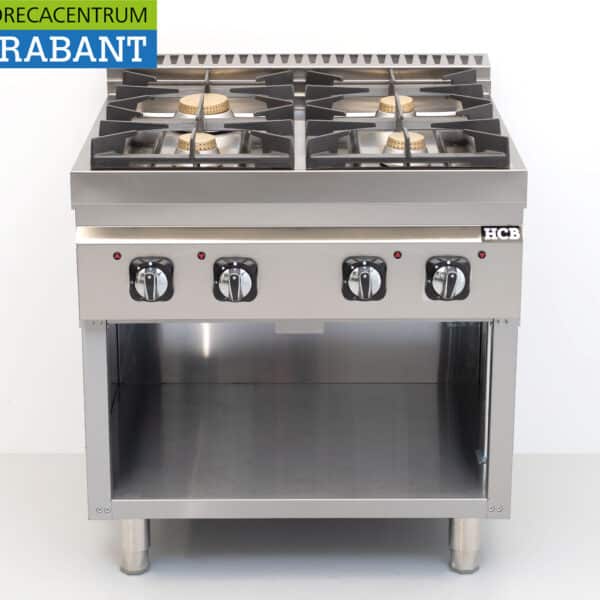 HCB 4-Flammen-Gasherd 28,5 kW, 80 cm, Gastronomie