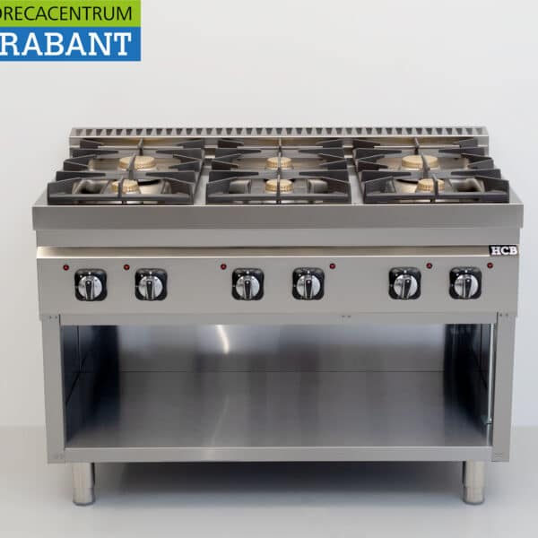 HCB 6-Flammen-Gasherd 44 kW 120 cm Gastronomie