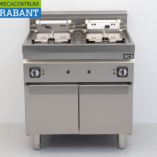 HCB Edelstahl-Doppelfritteuse, 2 x 10 Liter, 400 V, Gastronomie