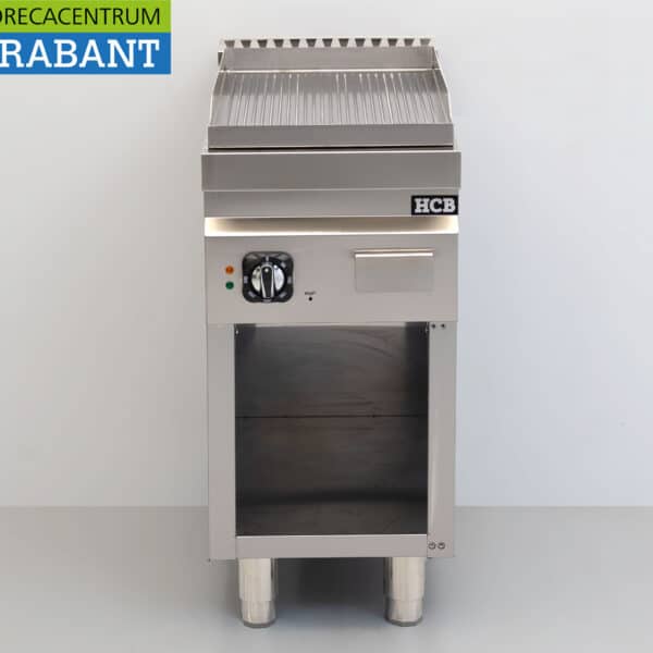 HCB Edelstahl-Backblech, geriffelt, 40 cm, 4,5 kW, 400 V, Gastronomie