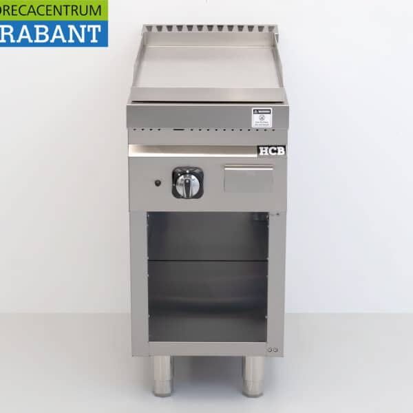 HCB Edelstahl-Backblech, glatt, 6,5 kW, Gas, 40 cm, Gastronomie