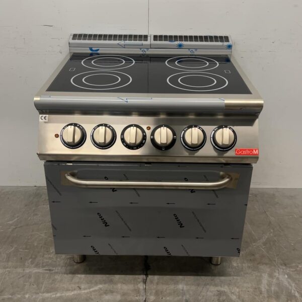 Edelstahl-Gastro-Herd GM70/80 CFVE mit Backofen, 15,2 kW, 400 V, Gastronomie